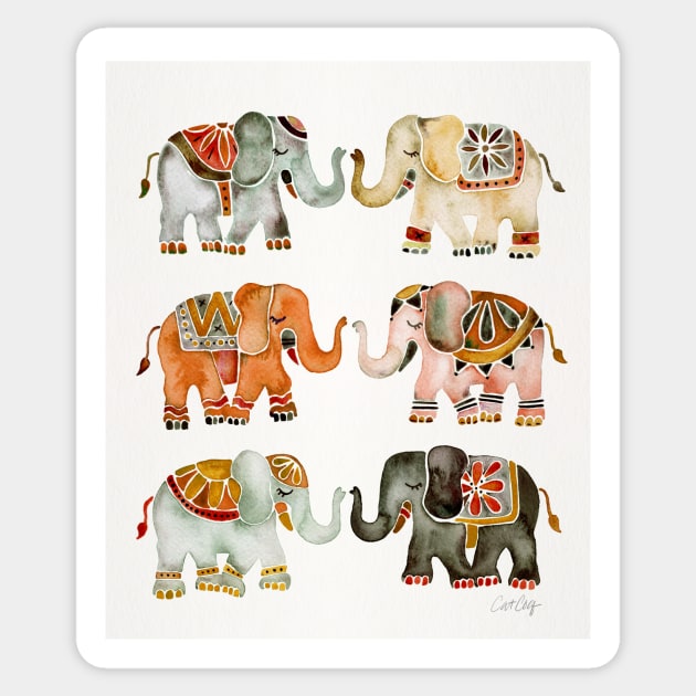 warm elephants Sticker by CatCoq